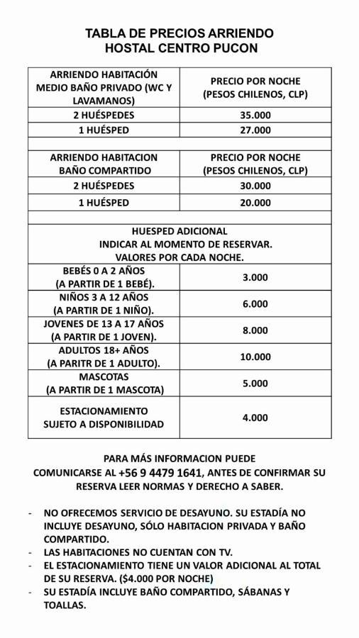 Habitaciones Centro Pucón Εξωτερικό φωτογραφία